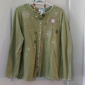 3 for $10⬇️ CJ Banks cardigan & Necklace